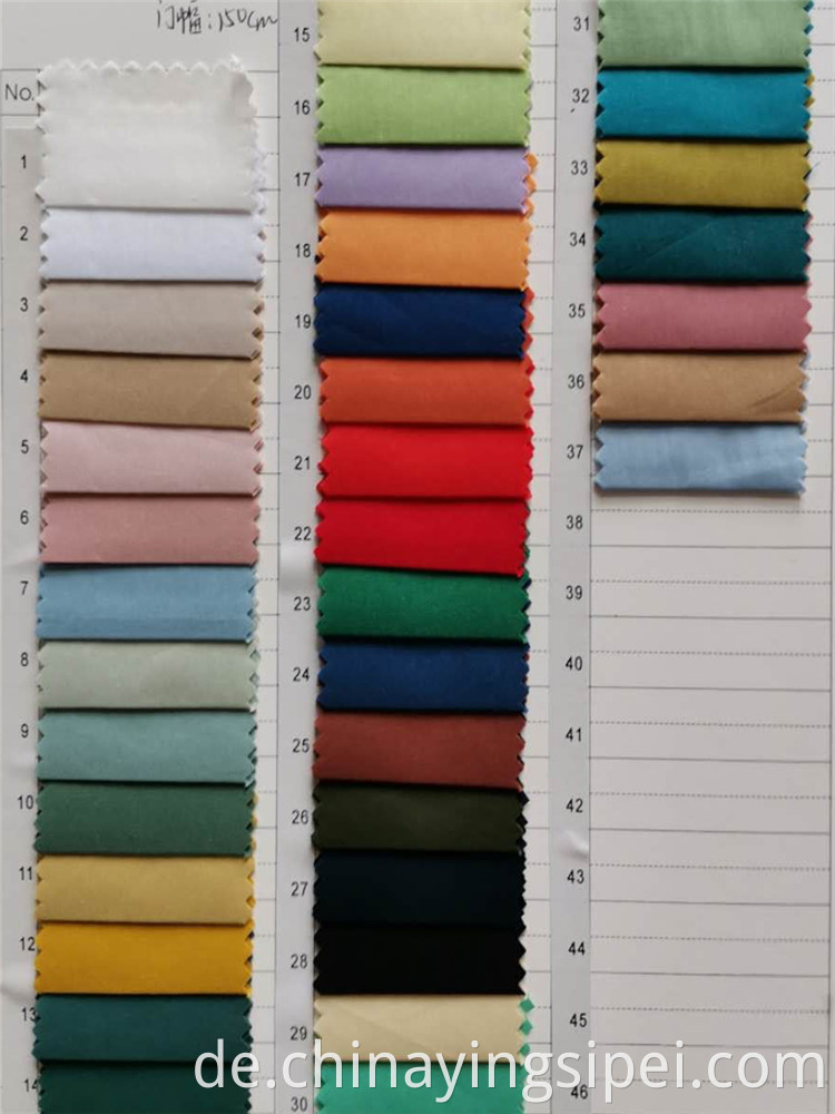 Stock lot Wholesale solid woven nylon cotton fabric